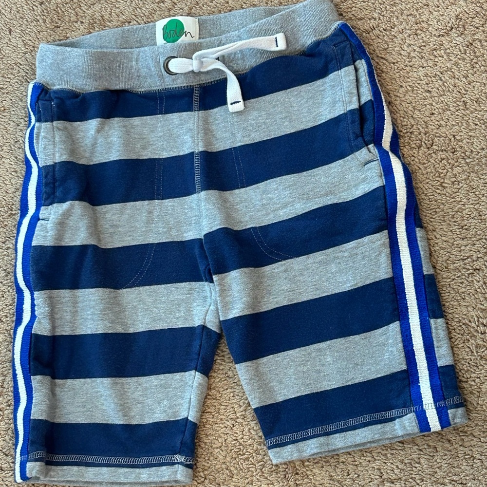 Boden Kids Striped Jersey Baggies